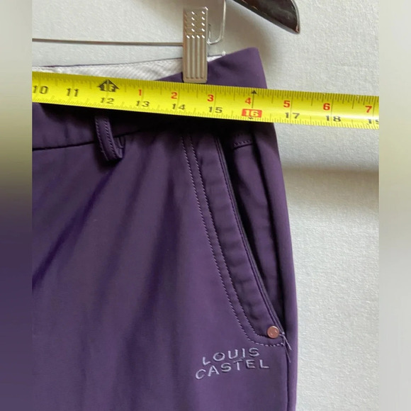 Louis Castel golf purple straight leg pants Sz 33 - Picture 8 of 10